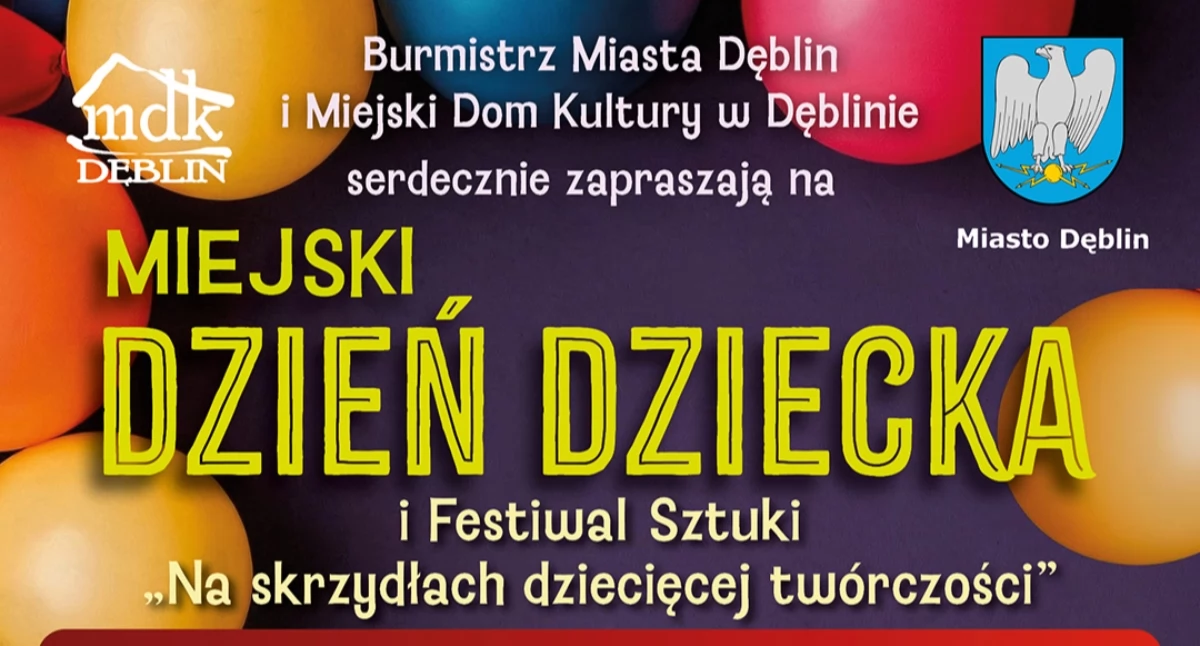 Nie masz planów na 24 maja? Miejski Dzień Dziecka w Dęblinie zaprasza całe rodziny