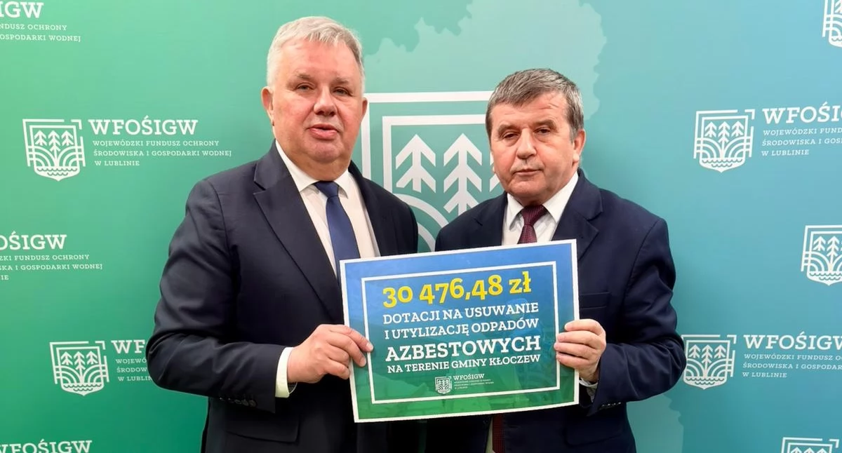 Kłoczew z dofinansowaniem na usuwanie azbestu. Wsparcie trafi do 10 gospodarstw