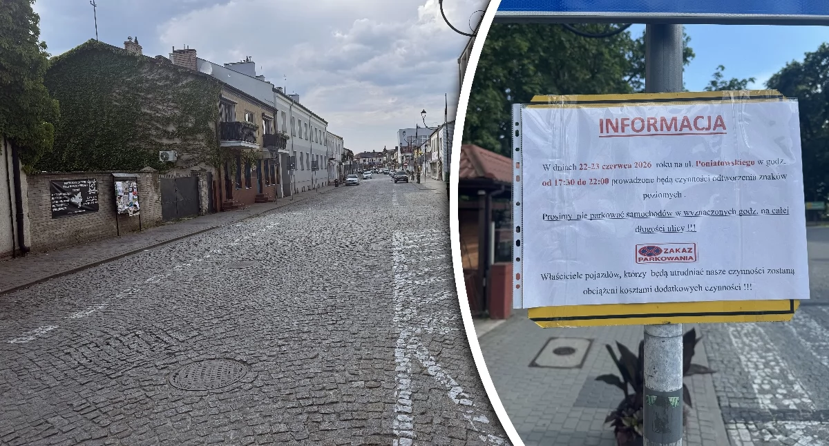 Uwaga kierowcy! Zakaz parkowania na ul. Poniatowskiego w Rykach