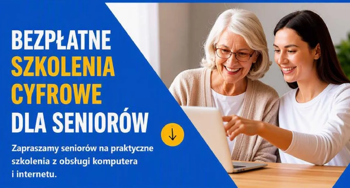 Bezpłatne szkolenie komputerowe dla seniorów w Kłoczewie.