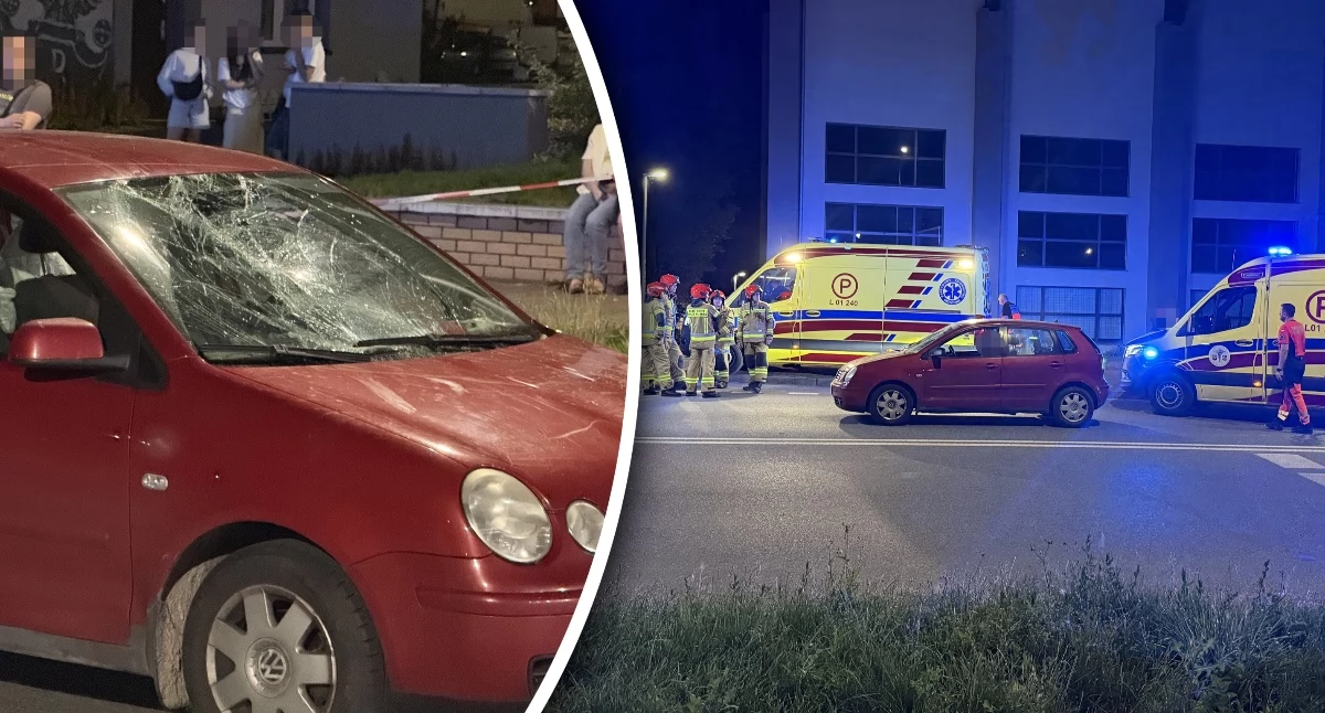 Potrącenie na pasach w Rykach. Kobieta z dzieckiem trafiła do szpitala