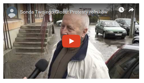 Sonda TV: Protesty rolników