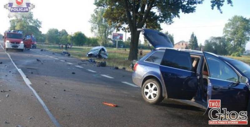Kierowca toyoty zginął na miejscu