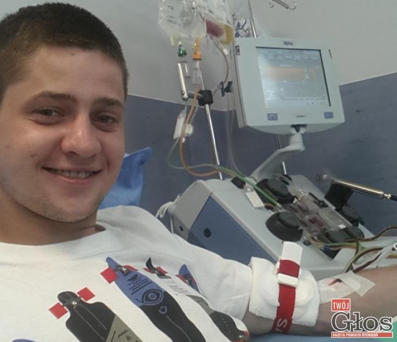 Michał Dejer został dawcą szpiku
