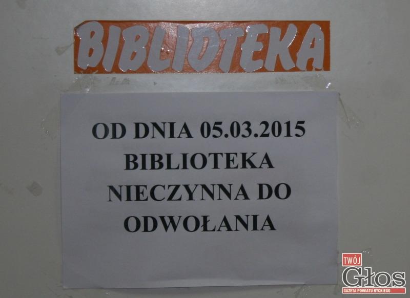 Biblioteka w Woli Zadybskiej zamknięta do odwołania