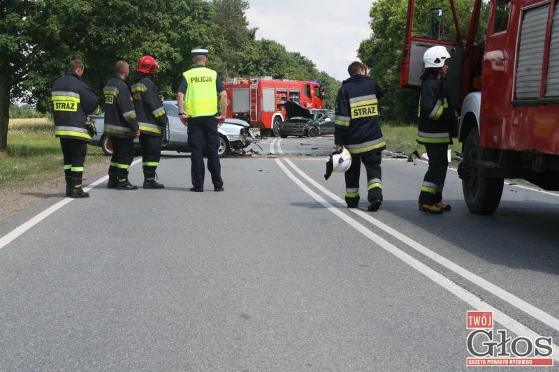 Groźny wypadek trasie Moszczanka - Kock