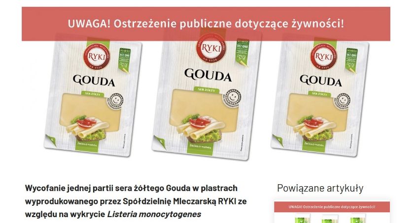 Zamieszanie wokół sera Gouda (AKTUALIZACJA)