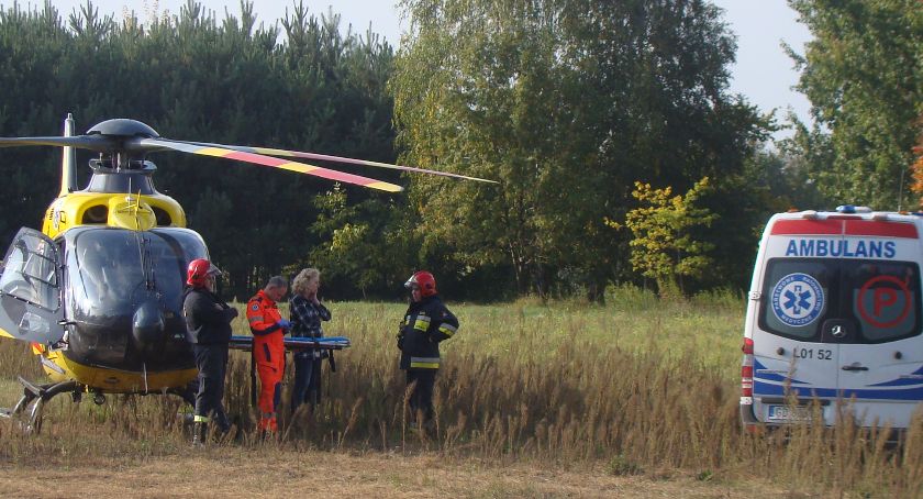 Ryki - 69-latka w ciężkim stanie zabrał helikopter 