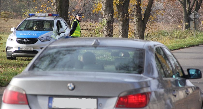 Akcja Znicz w Rykach.11 kolizji i 2 pijanych kierowców