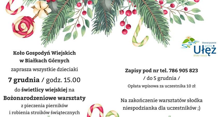 Bożonarodzeniowe warsztaty