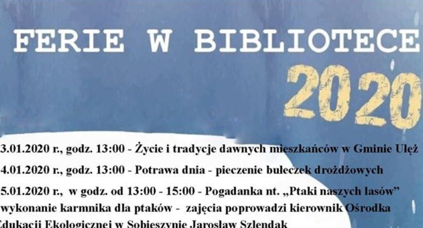 Ferie w Bibliotece w Ułężu