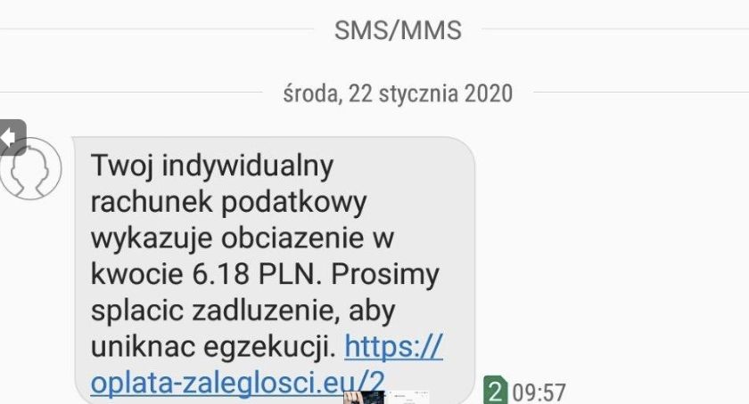 Uwaga na fałszywe SMS-y