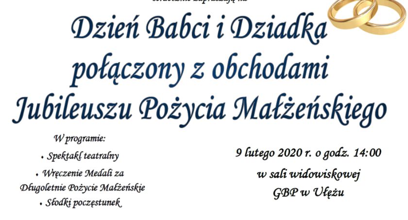 Dzień Babci i Dziadka połączony z obchodami Jubileuszu Pożycia Małżeńskiego