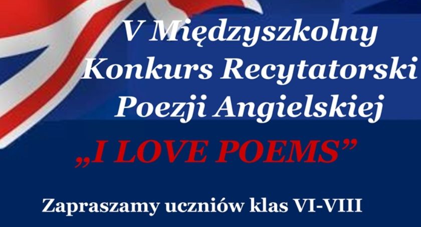 V Międzyszkolny Konkurs Recytatorski Poezji Angielskiej