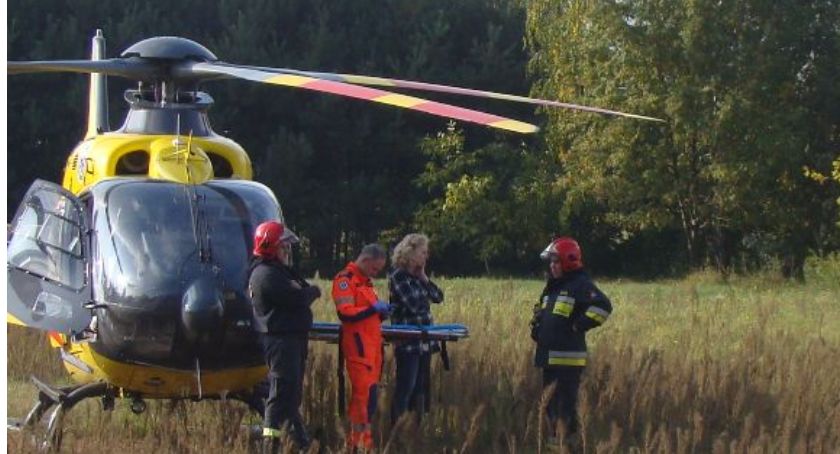 Mężczyzna spadł ze schodów. W ciężkim stanie trafił do szpitala 