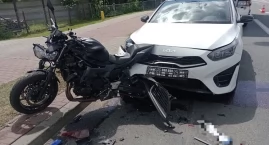 Wypadek na DK48 w Dęblinie. Motocyklistka trafiła do&hellip;