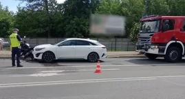 Zderzenie na skrzyżowaniu trzech ulic w Dęblinie. Ra&hellip;