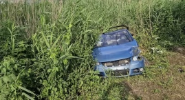 Wypadek w Rykach: kierowca zasłabł, auto dachowało i&hellip;