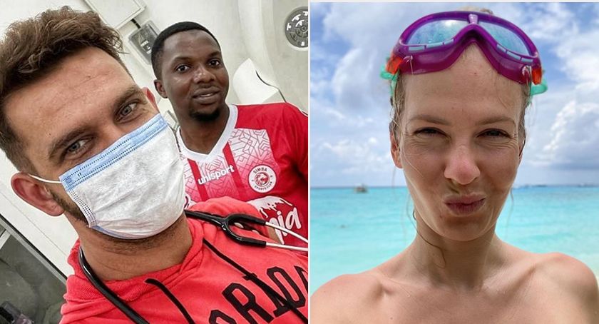 Doktor Łukasz Durajski ostrzegł celebrytów na Zanzibarze: Tam jest COVID-19! Z lekarza zakpiła Edyta Pazura