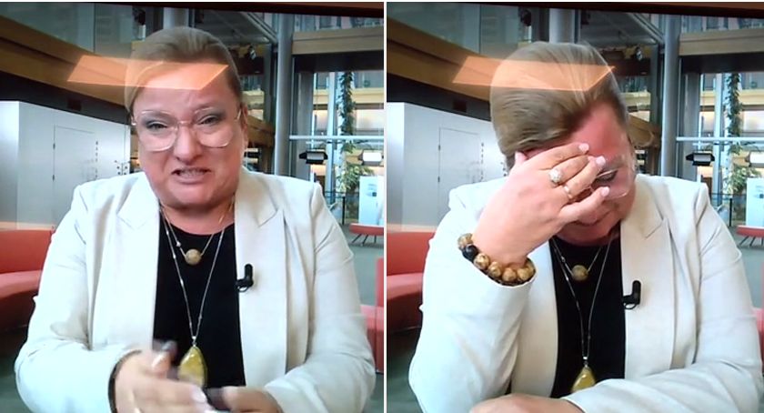 Beata Kempa popłakała się na wizji. Poszło o kłótnię z Radosławem Sikorskim