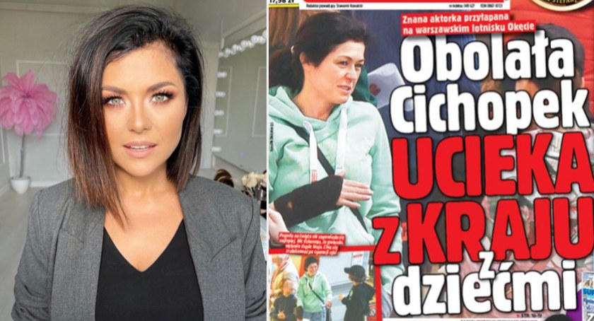Kasia Cichopek uciekła z dziećmi do Dubaju. Bez makijażu i z ręką na temblaku