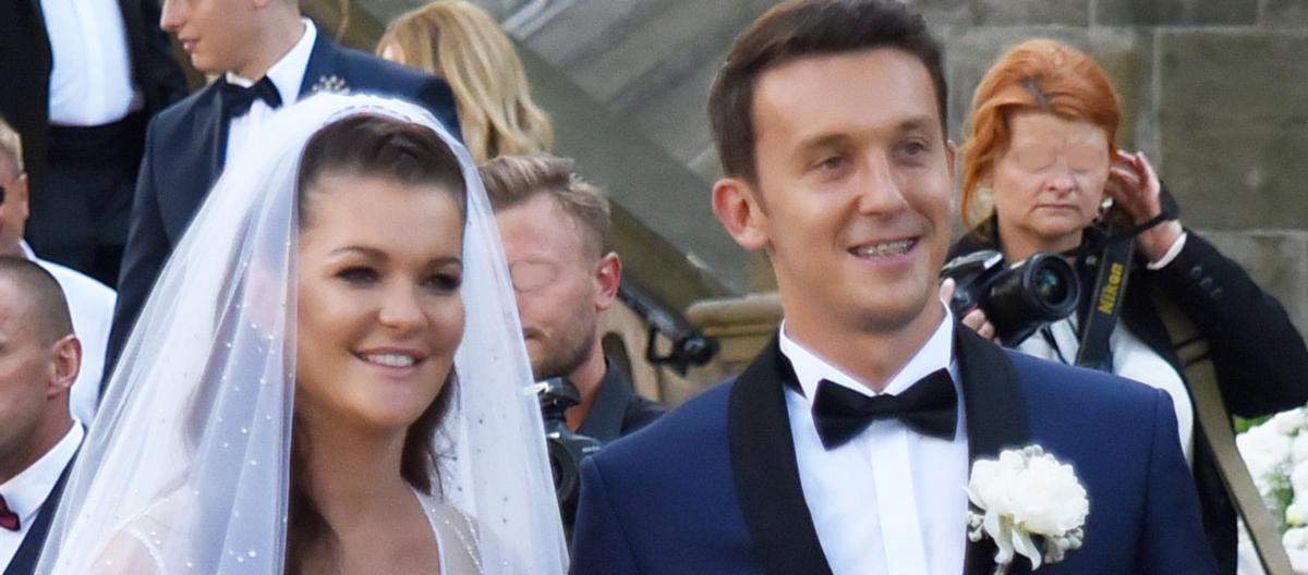 Agnieszka Radwańska i Dawid Celt już po ślubie. 
