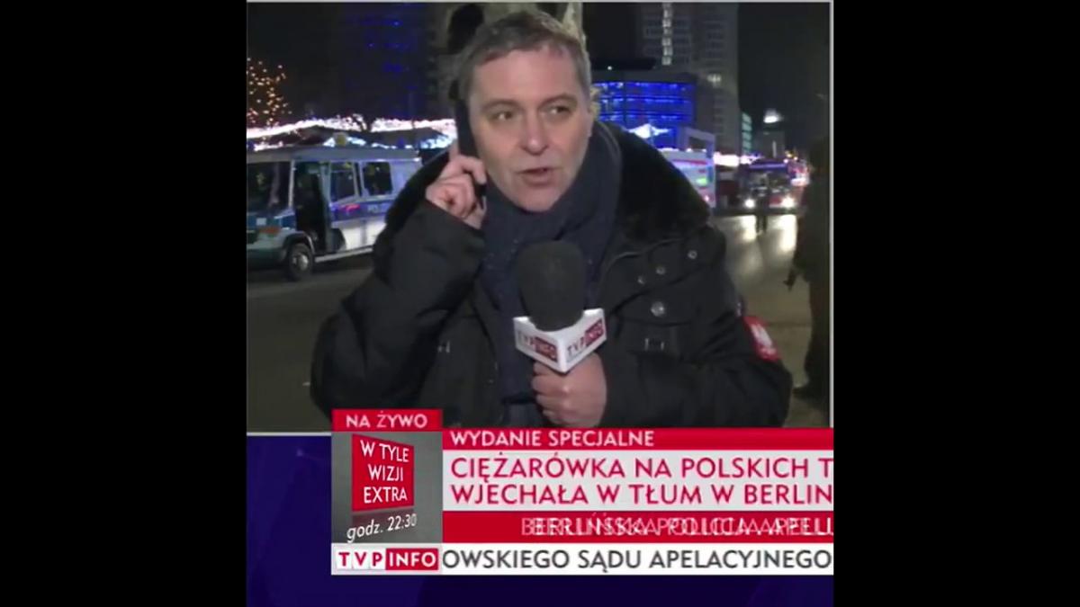 Dziwna relacja korespondenta TVP z Berlina