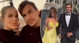 Bieniuk i Pactwa na bajkowym ślubie nad jeziorem Como. Żółta suknia wywołała lawinę komentarzy