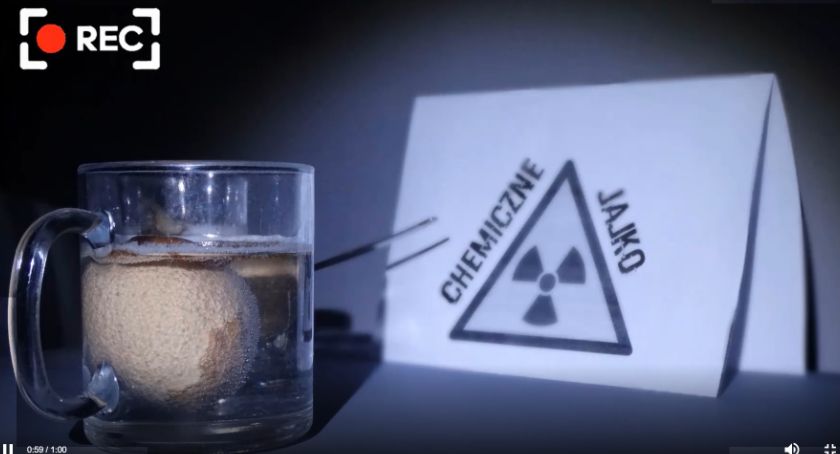 Chemiczne jajo ucznia z Czernic Borowych otrzymało wyróżnienie! [Wideo]