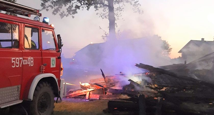 Pożar domu mieszkalnego w gminie Jednorożec