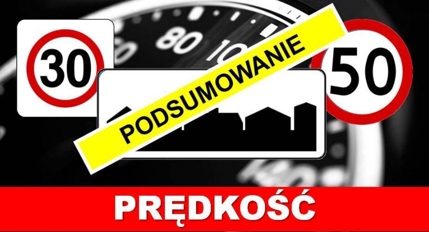 Podsumowanie czwartkowych działań pn. Prędkość