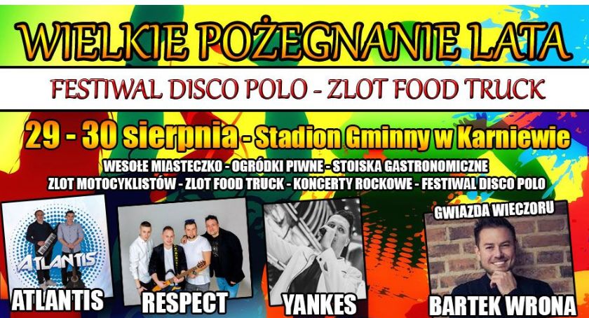 Festiwal Disco Polo i Zlot FOOD TRUCK na pożegnanie lata