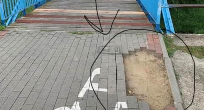 Niedawno remontowana ścieżka zniszczona. Za wskazanie sprawcy nagroda