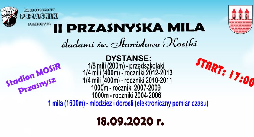 II Przasnyska Mila śladami św. Stanisława Kostki. 