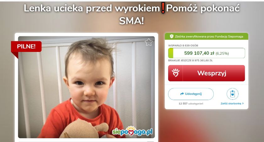 Duczymin zbiera zakrętki dla Lenki