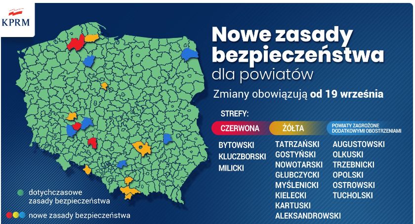 Powiat przasnyski niebawem strefą żółtą. Rośnie liczba zakażeń