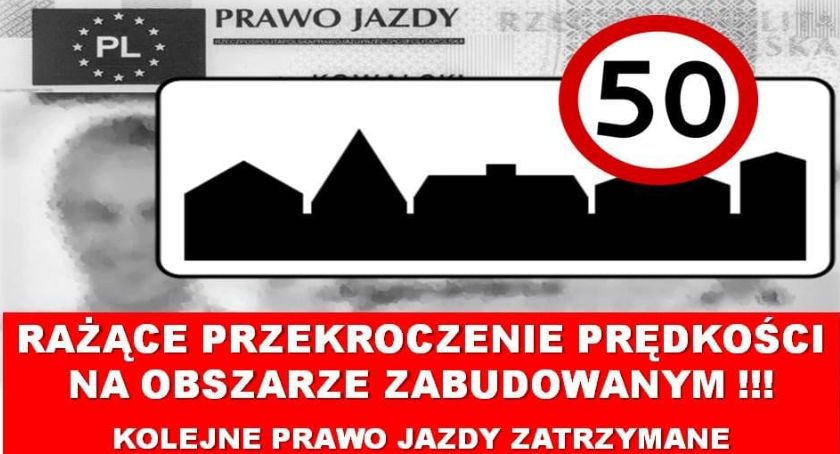 Kolejny kierujący stracił prawo jazdy w miejscowości zaznaczonej na Krajowej Mapie Zagrożeń Bezpieczeństwa