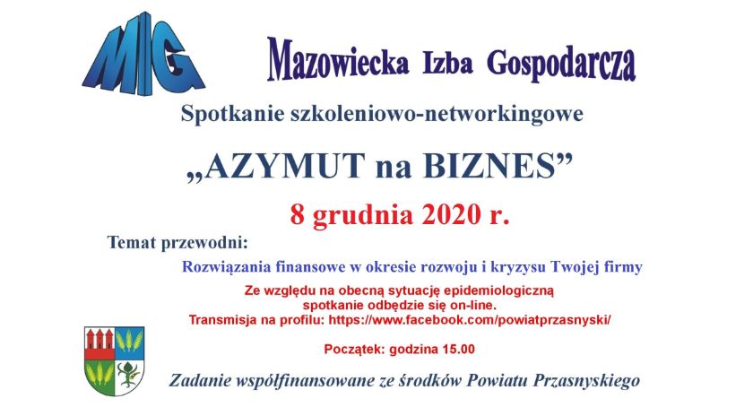 Azymut na Biznes - zaproszenie na szkolenie