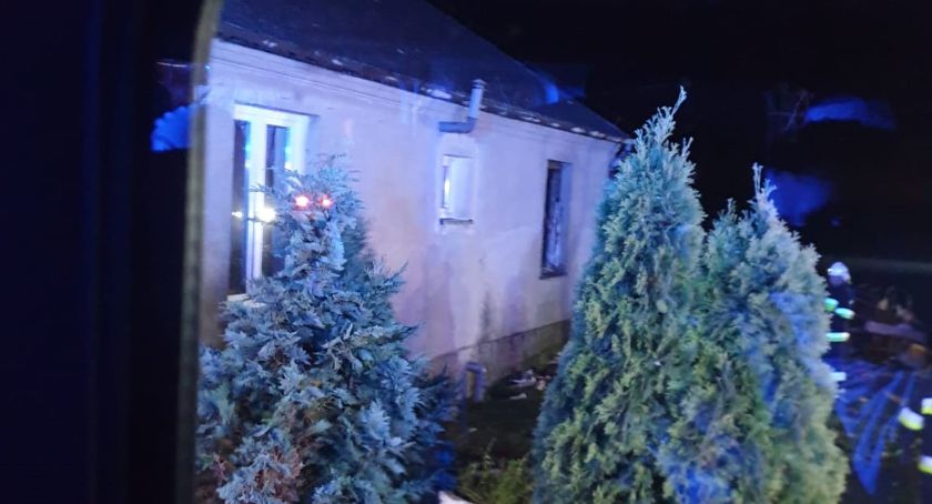 Pożar domu mieszkalnego w Zalesiu