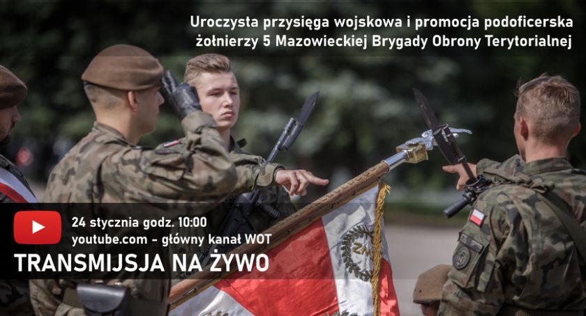 Przysięga wojskowa i ślubowanie nowych podoficerów WOT już w niedzielę