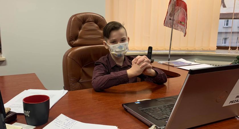 Bartek Jędrzejewski - jednodniowym Burmistrzem Przasnysza