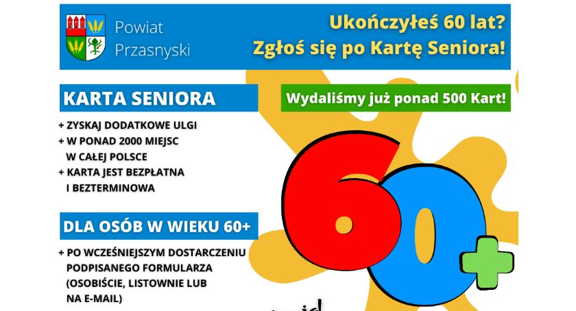 Czy masz już Kartę Seniora? Jeśli nie, złóż wniosek już teraz!