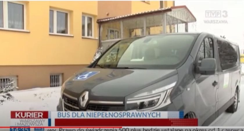 TVP3 o nowy samochodzie dla osób niepełnosprawnych - SOSW w Przasnyszu [wideo]