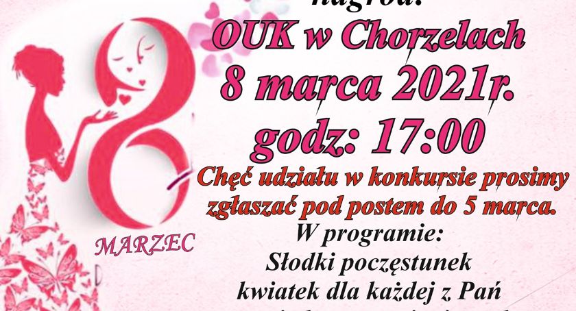 Konkurs dla Pań z terenu Miasta i Gminy Chorzele