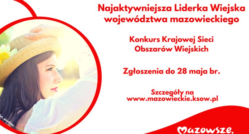 Konkurs dla najaktywniejszych liderek wiejskich