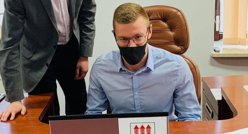 Hubert Ślaski jednodniowym Burmistrzem Przasnysza
