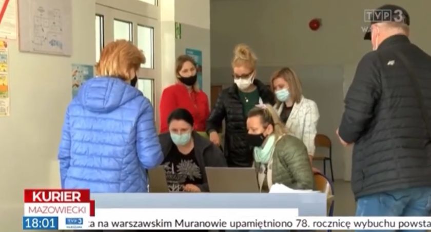 Kurier Mazowiecki o przasnyskim powszechnym punkcie szczepień przeciw COVID-19 [wideo]