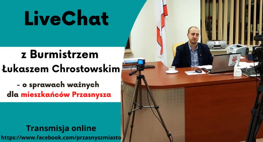 Już w czwartek kolejny LiveChat z Burmistrzem 