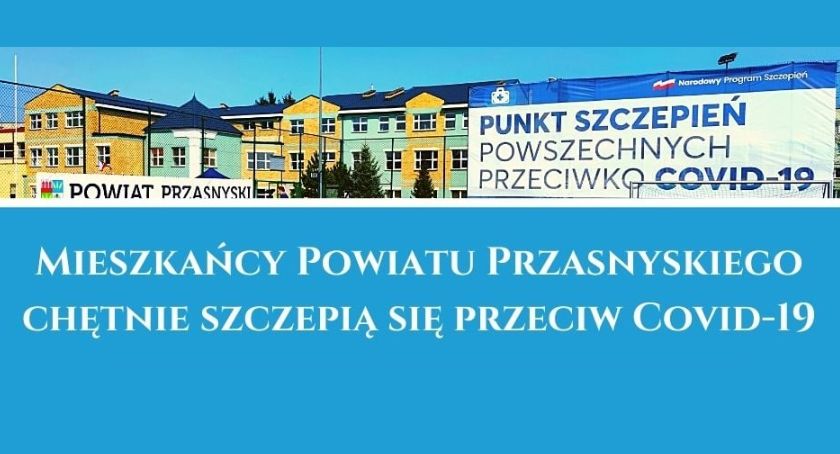 Mieszkańcy Powiatu Przasnyskiego chętnie szczepią się przeciw Covid-19