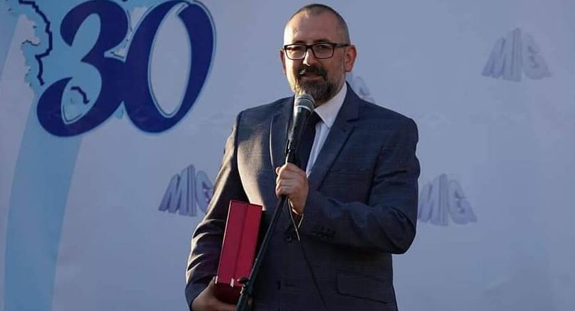 Starosta Krzysztof Bieńkowski z tytułem Przyjaciel Mazowieckiej Izby Gospodarczej